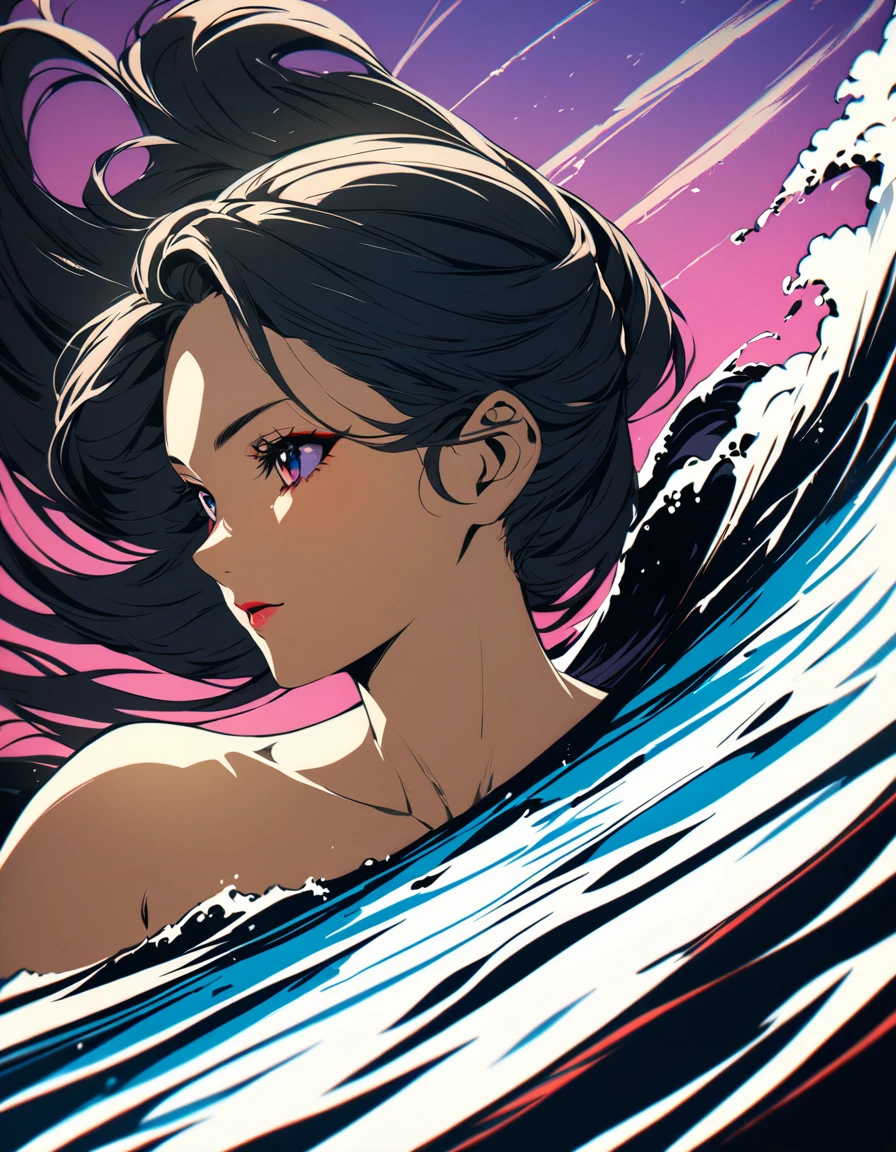 a portrait of a bride surfing the waves, on a sunny day in ocean, an exotic beautiful bride, ((anatomically correct: 1.5)) ultra detailed face, dynamic hair color, dynamic hair style, dynamic skin complexion, (best detailed face: 1.5), busty wearing intricate, elegant bride's dress, glamour bride dress, barefoot, she is surfing an (surf board: 1.3) she surfs a massive wave, sunny day, sun rays, some clouds, wavy ocean background, vibrant, Ultra-high resolution, High Contrast, (masterpiece:1.5), highest quality, Best aesthetics), best details, best quality, highres, 16k, (ultra detailed: 1.5), masterpiece, best quality, (extremely detailed) RAW, (ultra details, Masterpiece, best quality), Dark Art Painting Style, ba11g0wn, Cinematic Hollywood Film