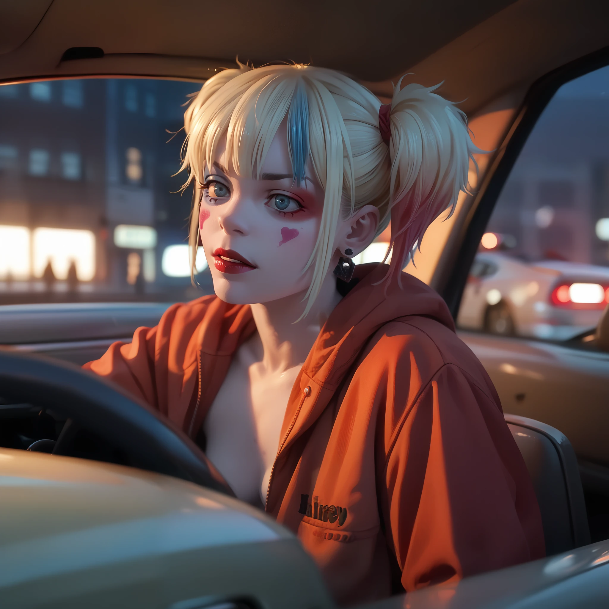 Harley by car