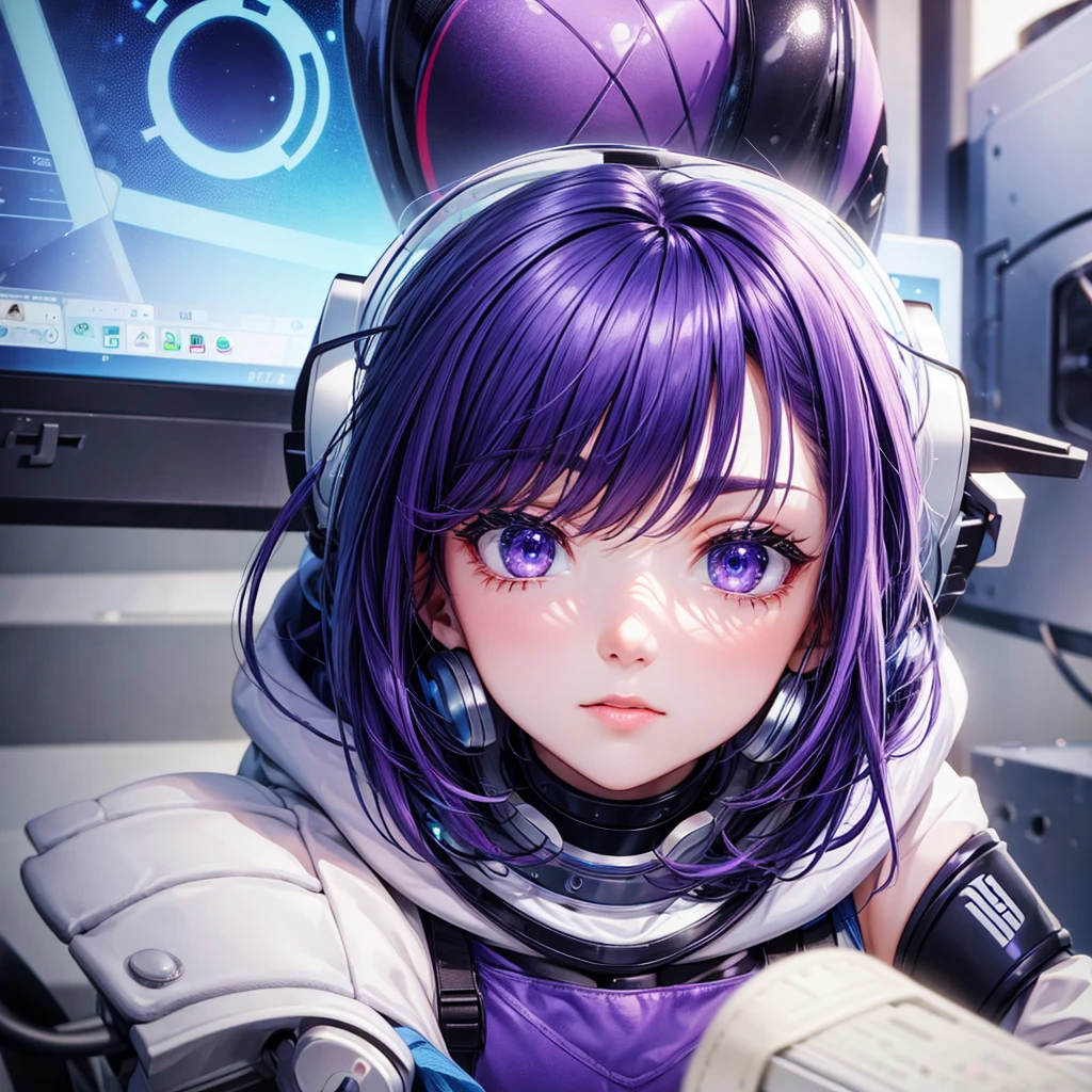 A youtube coach girl purple and blue color technology