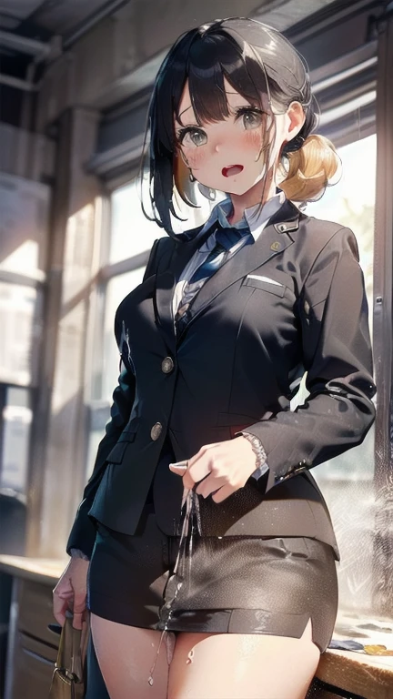 (must be follow these prompts:2.2),masterpiece,best quality,extremely detailed,(in her clothing:3.0),(in her formal styled business suit clothing:2.6),(adorable expression:2.5),(usual face:2.2),(displayed one girl on single picture:2.4),(black hair:2.1),(seminal plasma with her skin:1.9),(A short, slightly plump new employee in a business suit working in modern Tokyo:2.2),(The new employee looks very innocent, but he continues to wear the business suit that was splashed with semen and left there.:1.8),(A cute moan like a young girl:2.1),(その新入社員はInnocent faceをしていてとても可愛い:1.9),(The new employee had ejaculated on his business suit a long time ago, and the smelly substance had spread to the suit, leaving a very light amber-colored stain with varying shades of color.:1.5),(The new employee&#39;s breasts, covered by her business suit, are bulging out due to her strong sexual desire.:1.9),(Lewd love juices dripping down the inner thighs of his dark grey trousers:2.1),(The new employee was repeatedly ejaculated into her vagina:2.4),(in her clothing massively ejaculated:2.6),(in her clothing ejaculated over and over again:2.4),(seminal frousy girl:1.9),(men's elected twangers were inserted her:2.3),(in her clothing massively ejaculated:2.2),(A new employee with a plump, round body:2.3),(she was already stroked up to the depth intervaginal sensual spot:1.7),(notably buldged up her inner labia majora:2.6),(A young, shy moan:1.5),(having big breasts in her clothing:2.5),(A new employee with a very innocent look while working in the office:2.3),(The new employee is short but has a slightly plump body.:2.1),(The crotch of his dark grey trousers is heavily discolored with love juice stains.:2.5),(The new employee is convulsing and dripping love juice from her pussy, which is hidden under her pants.:1.8),(The new employee&#39;s dark grey trousers, tightly encircling her plump thighs, are damp with lascivious secretions.:1.9),(The new employee endures the slush between his legs by keeping his dark grey trousers on tight.:2.5),(The corner of a young girl&#39;s body々A new employee whose entire body was toyed with by the lewd urges that wriggled wetly.:1.7),(A new employee who is always holding his crotch over his dark grey trousers:1.7),(A moan filled with childish embarrassment:1.5),(The new employee&#39;s suit-covered breasts and nipples are bulging with lust.:1.8),(The new employee&#39;s lewd body beneath her clothes is swelling slightly with her lascivious reaction.:1.6),(The new employee works very diligently.:2.5),(The new employee has short, thick legs.:2.2),(first time々New Employees:2.2),(she looks like japanese idol:2.3),(The dark grey trousers are made of a durable fabric that will never tear.:4.3),(Her bursting breasts are completely hidden under a dark grey office suit:2.4),(she looks like a lolita:2.0),(All of this happened to the new employee himself, not anyone else.:2.1),(Slimy semen was leaking from the crotch area of his dark grey trousers.:1.6),(tough business suit:2.2),(Make sure to depict the face:5.3),(Calm expression:4.3),(Innocent face:3),(The story focuses on just that one new employee.:3.3),(The only characters that appear are the new recruits.:4.2),(Portrait Style:5)