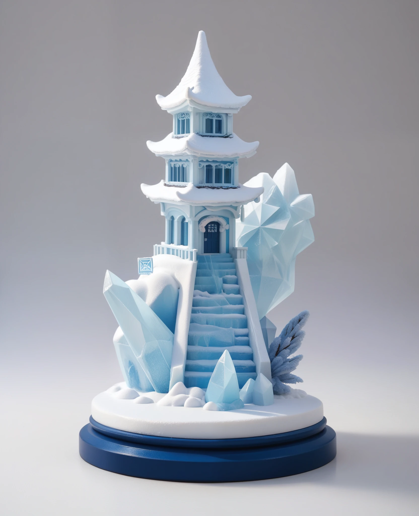 ice sculpture model, Heilongjiang, Chinese dream theme - ice and snow love, with the cultural characteristics of the new era, showing Heilongjiang's development style in the new era, animal model, creativity, beauty.