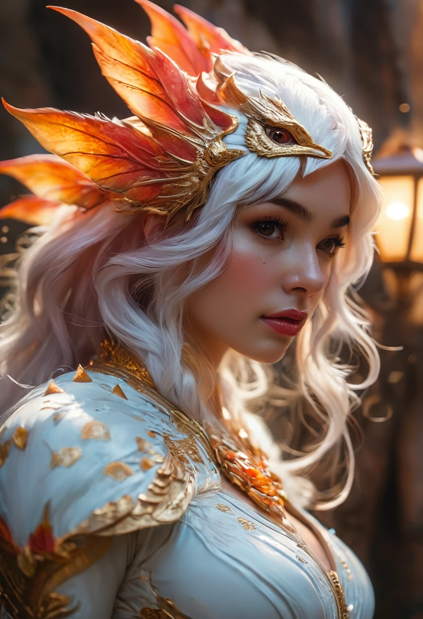 (Best Quality,4k,8k,High resolution,masterpiece:1.2), ultra detailed, (realist,photorealist,photo-realist:1.37), white creature, from another world, lovecraftian, chitinous skin, bioluminescent patterns, Somber color palette, Creepy lighting.(NSFW:1.4), white, rosa, orange, very long and sharp red claws, big claws, Has bioluminescence throughout the body.. moist skin, (Complex, ultra-detailed skin patterns.:1.2), (Translucent chitinous exoskeleton:1.3), (extremely thin waist:1.4), (destroyed anatomy:1.5), feroz, Erotic