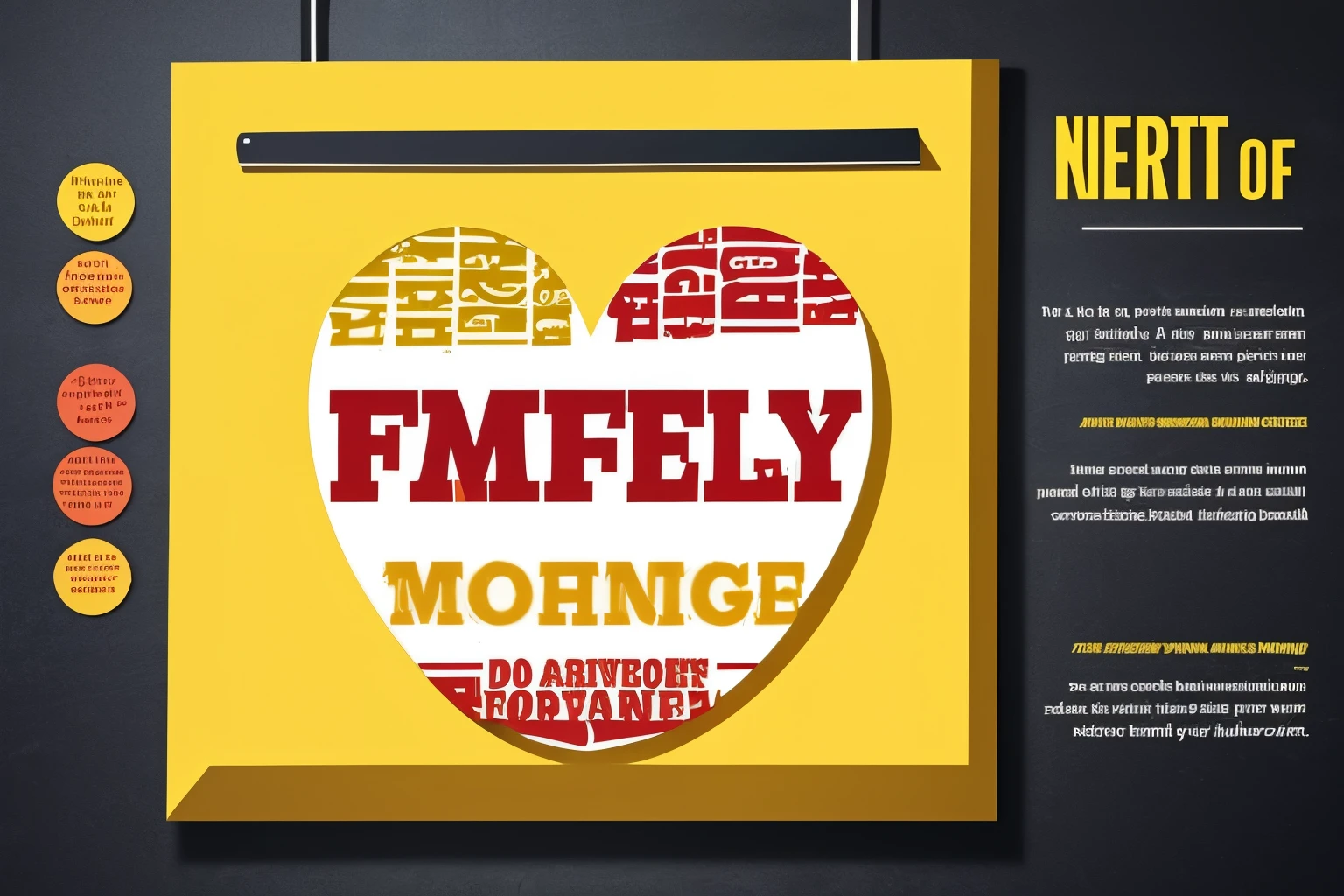 Generate a simple food poster for me