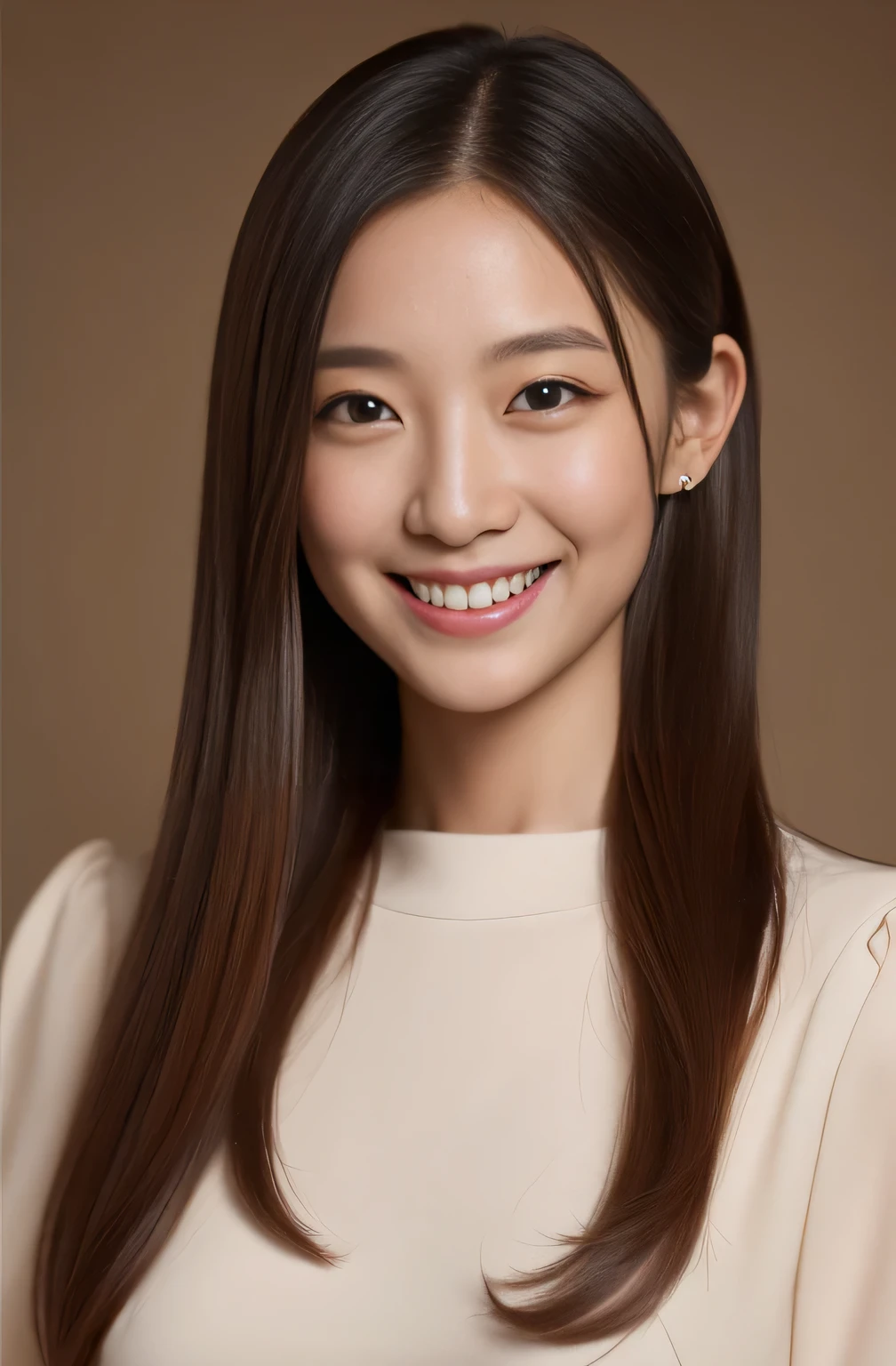 ((Highest quality、In 8K、masterpiece:1.3))、Brown Skin、A shy smile、whole body