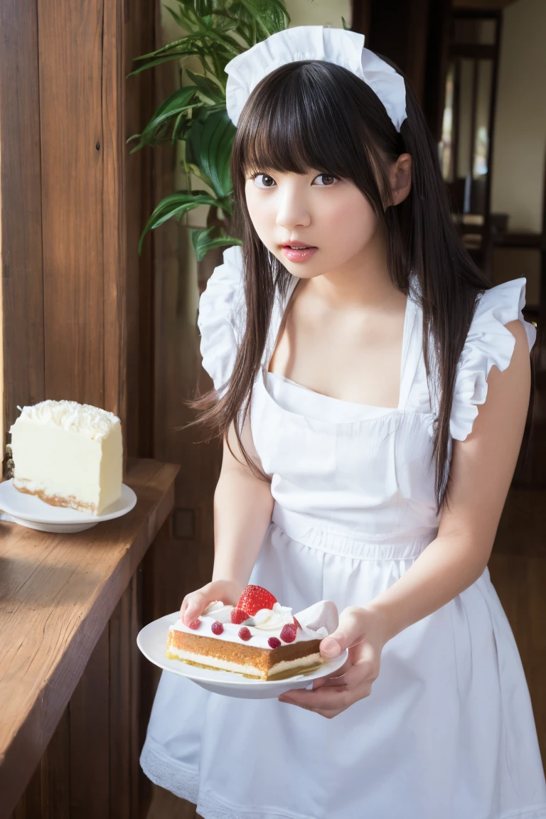 masterpiece, Highest quality, High resolution, Sensual, Intimate, Emotional, Passionate, romantic, sweet, Adorable, Innocent, Pure, Charmな, Charmな, ((Eating cake))Charm, mysterious, Charmな, Charmな, Immersive, Charmな, Imaginative, Whimsical, artistic, Avant-garde, timeless, elegant, Sophisticated, chic, Sophisticated, personality, original, Charmな,((Maid clothes:1.3))