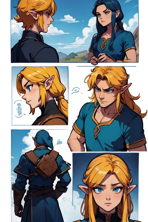 whole body, Legend of Zelda game characters, Zelda comics, male, Zelda Characters FF, Ian Mack's style, Chen Taimei, Fashionable clothing design, Horror Dungeon Description, Jean Baptiste Monge, Academics