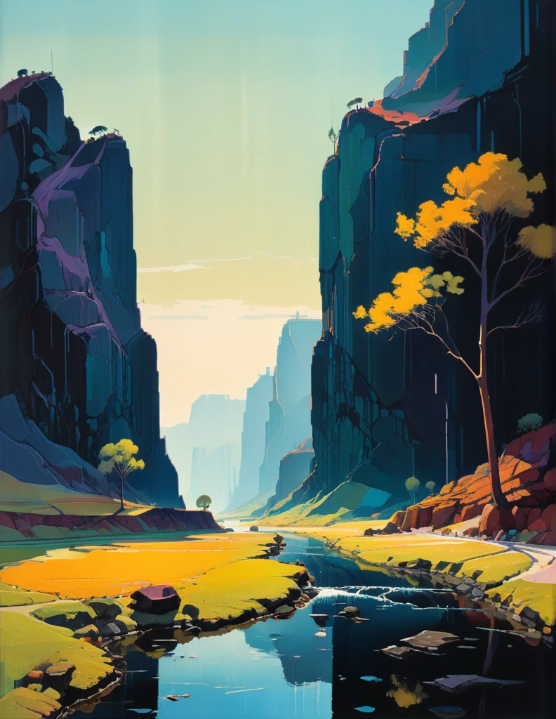 professional photograph of a dimpled landscape  by  James Gilleard and Peter Doig and richard avedon , bold lines, hyper detailed, dark limited palette, dramatic lighting,  (intricate details, masterpiece, best quality:1.4),
