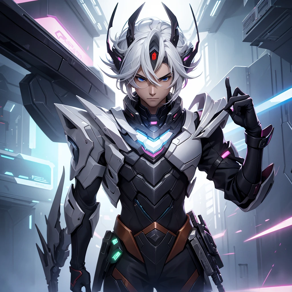 make a male character who is in a futuristic setting