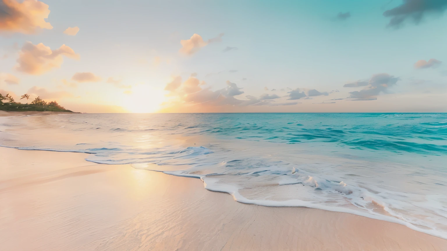 Ala fly shot of the beach with waves coming to the shore, Photo of a beach at sunset, Beach Sunsetの背景, photos of the ocean, Beautiful sea, Calm sea and beach background, sand and sea, Beautiful beaches, Quiet beach atmosphere, Beach Sunset, Soft glow, Beach aesthetics, Beach Sunset, Caribbean White Sand