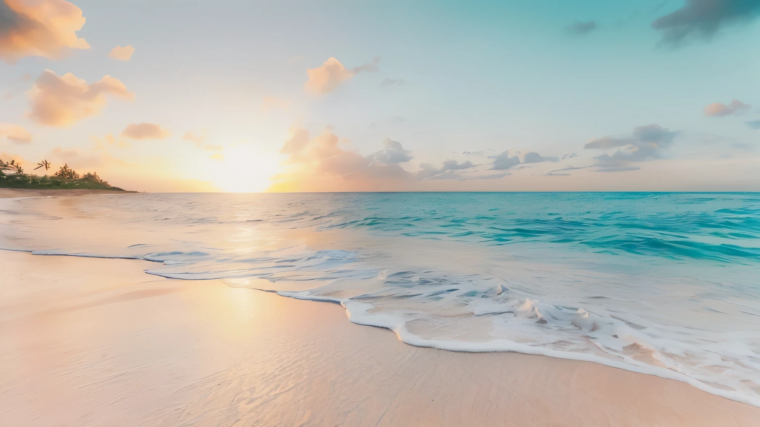 Ala fly shot of the beach with waves coming to the shore, Photo of a beach at sunset, Beach Sunsetの背景, photos of the ocean, Beautiful sea, Calm sea and beach background, sand and sea, Beautiful beaches, Quiet beach atmosphere, Beach Sunset, Soft glow, Beach aesthetics, Beach Sunset, Caribbean White Sand