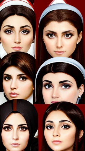 group of lebanese focus on face