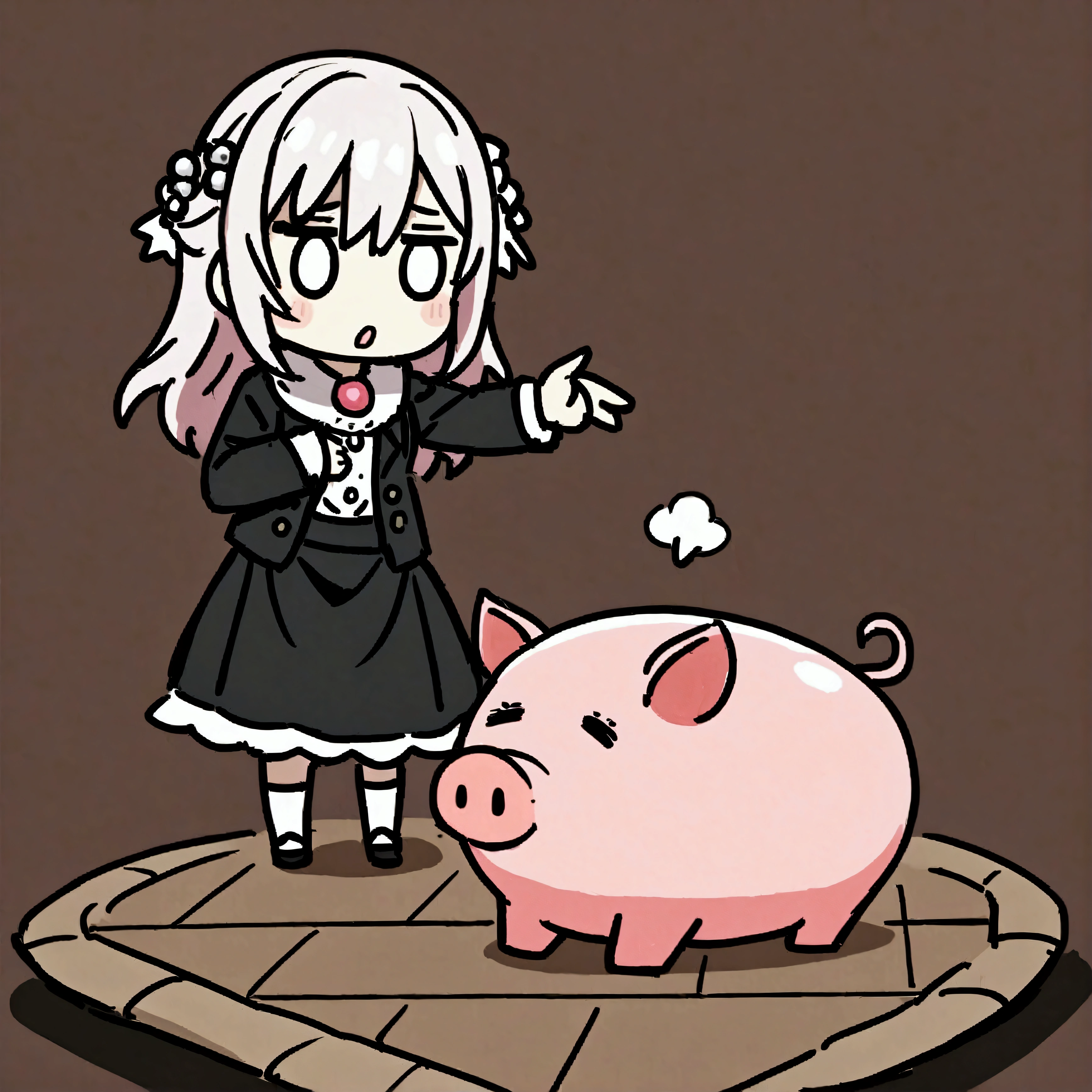 Ranch、Pink Pig、Pearls on pigs、Pearls on pigsを与えても意味がない。A metaphor for the fact that giving something valuable to someone who does not understand its value is of no use。Don't cast your pearls before swine。Probably trampled by foot、I will turn and bite you.」There is。this
