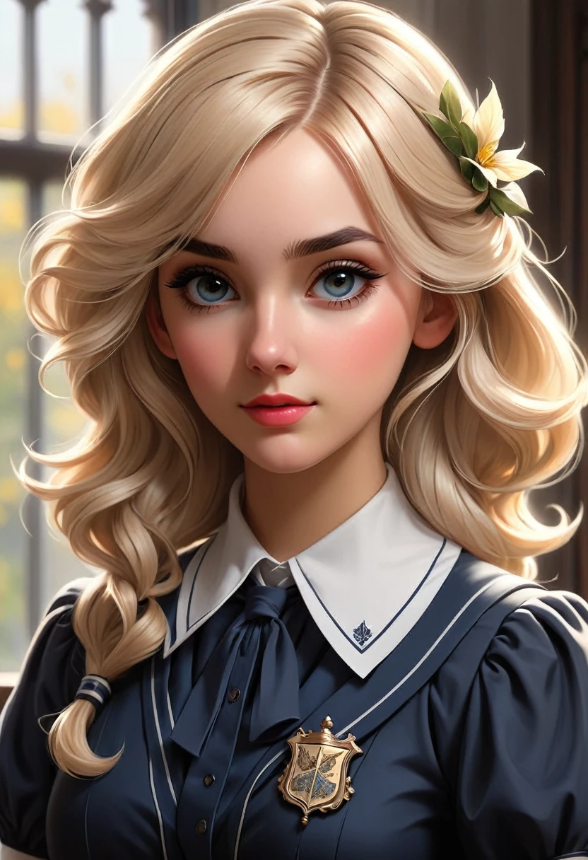 Pretty English 1910s private school girl. Official Art – An Award-Winning Digital Masterpiece In 4K Ultra HD, Extreme Detail And Intricate Realism. This Concept Art Brought To Life By The Hands Of Artists Like Wlop & Artgerm In A Stunning 2D Vector Illustration. Paige Renee Spiranac