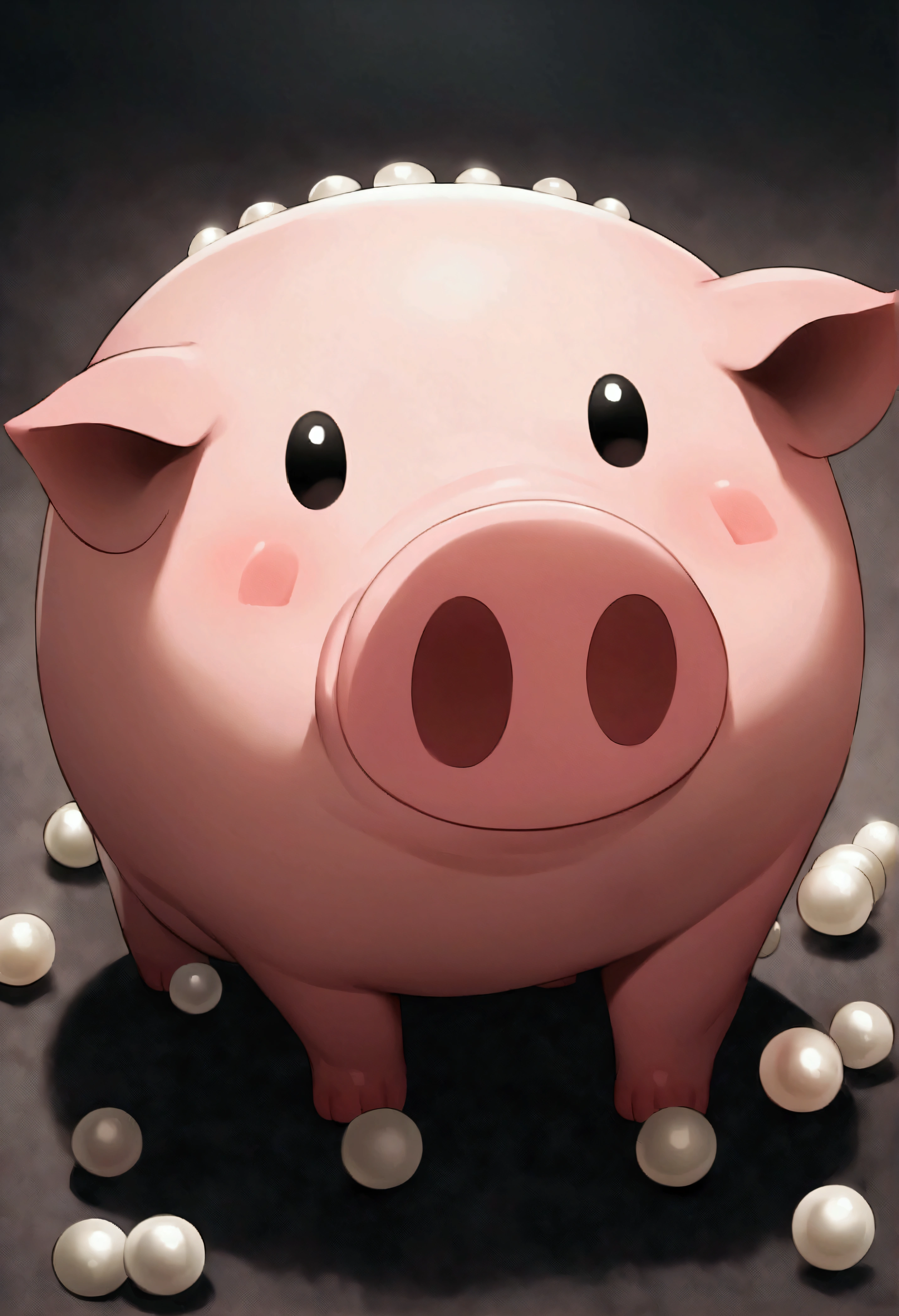 Ranch、Pink Pig、Pearls on pigs、Pearls on pigsを与えても意味がない。A metaphor for the fact that giving something valuable to someone who does not understand its value is of no use。Don't cast your pearls before swine。Probably trampled by foot、I will turn and bite you.」There is。this