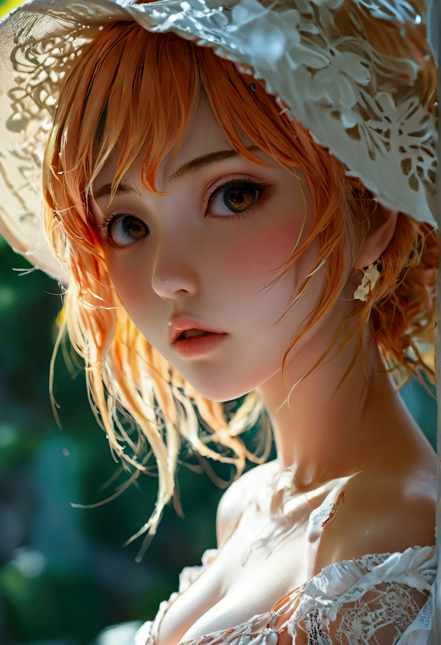 a naked anime girl with big tits