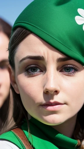  group of irish people focus on face