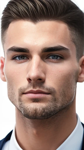 A German model man focus on the face