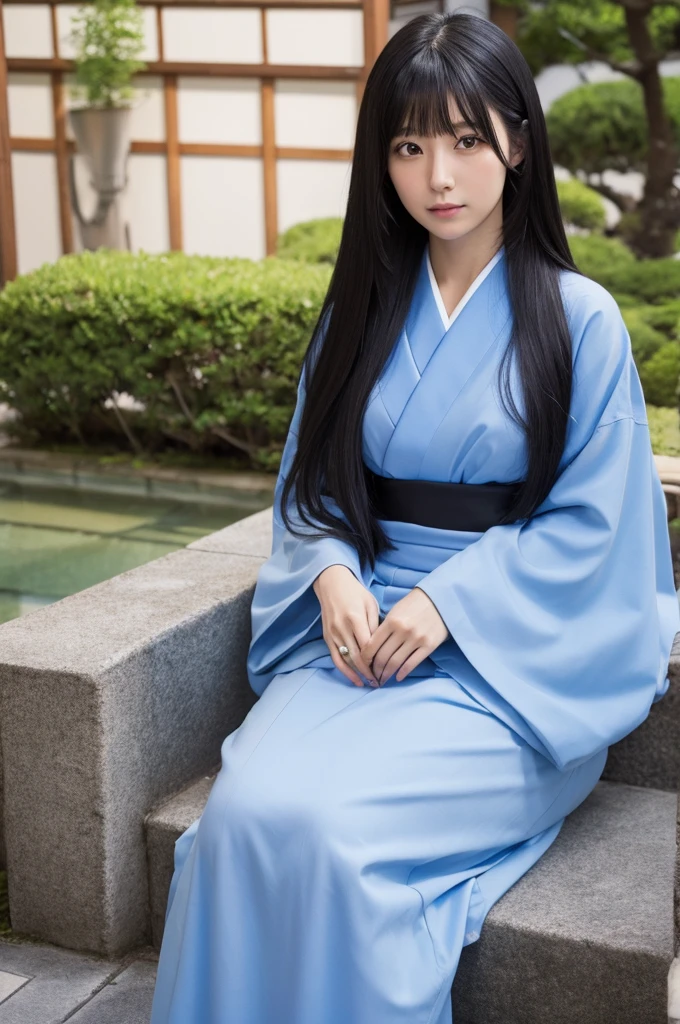 Japanese, Black hair, Long hair, 