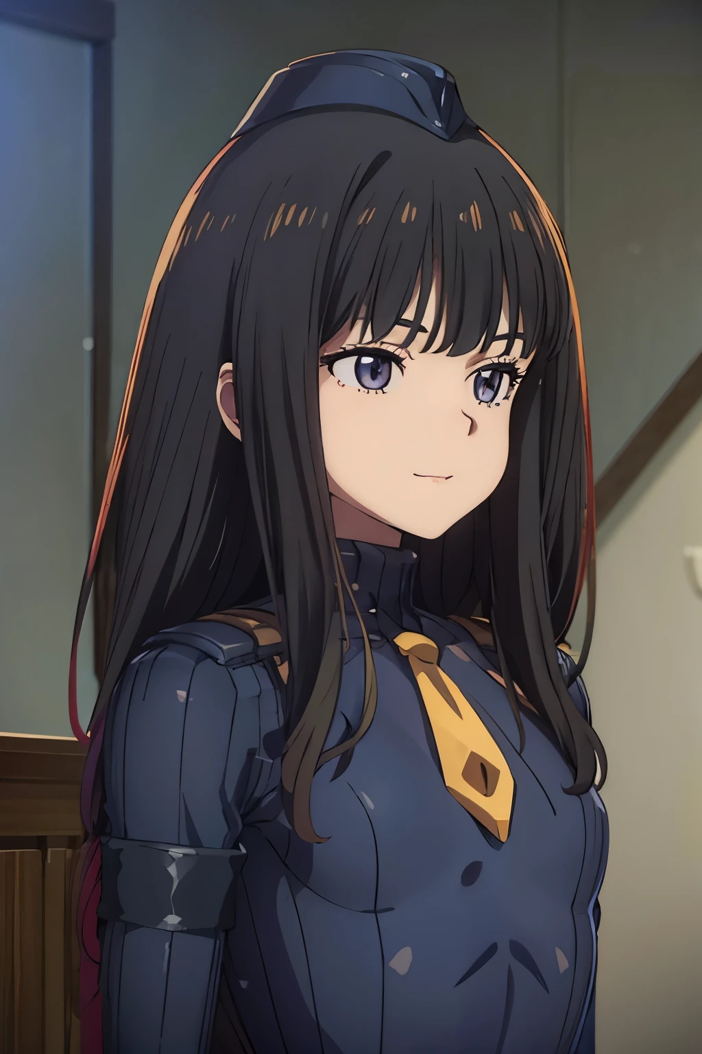 masterpiece, highest quality, (highest quality), (best illustrations), 8k,upper body,bedroom,In the bedroom,perfect fingers, {{{masterpiece}}}, {{{best quality}}}, {{Super detailed}}, {{very delicate and beautiful}},smile,black DOLLSUIT,DOLLSUIT,{{{best quality}}}, {{Super detailed}}, masterpiece, highest quality, (highest quality), (best illustrations), 8k,{{{masterpiece}}}, {{{best quality}}}, {{Super detailed}}, {{{best quality}}}, {{Super detailed}}, takina inoue