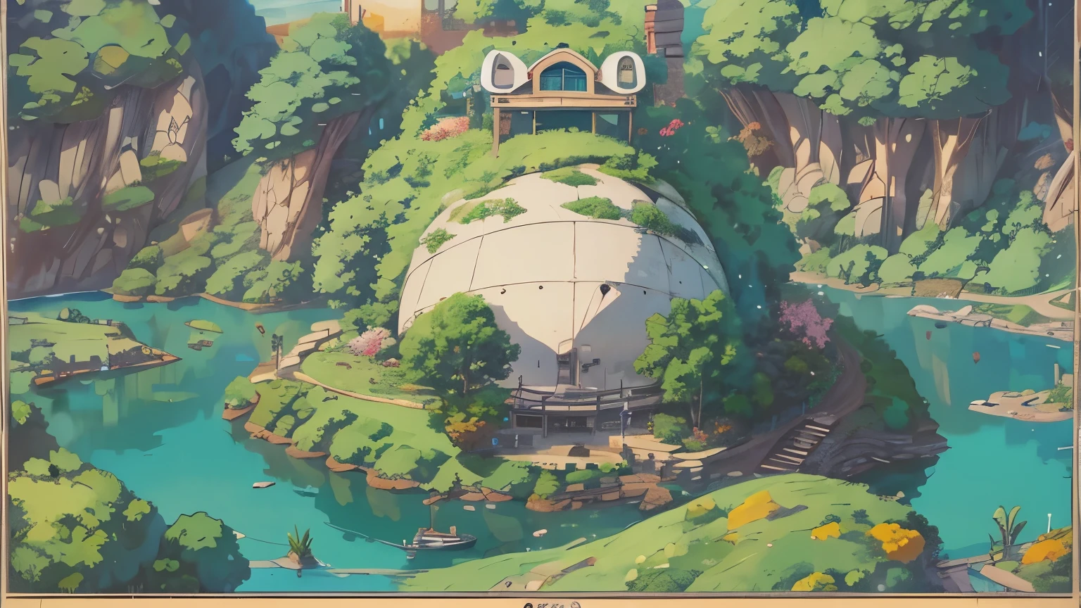 Studio Ghibli, LOFI music cover landscape