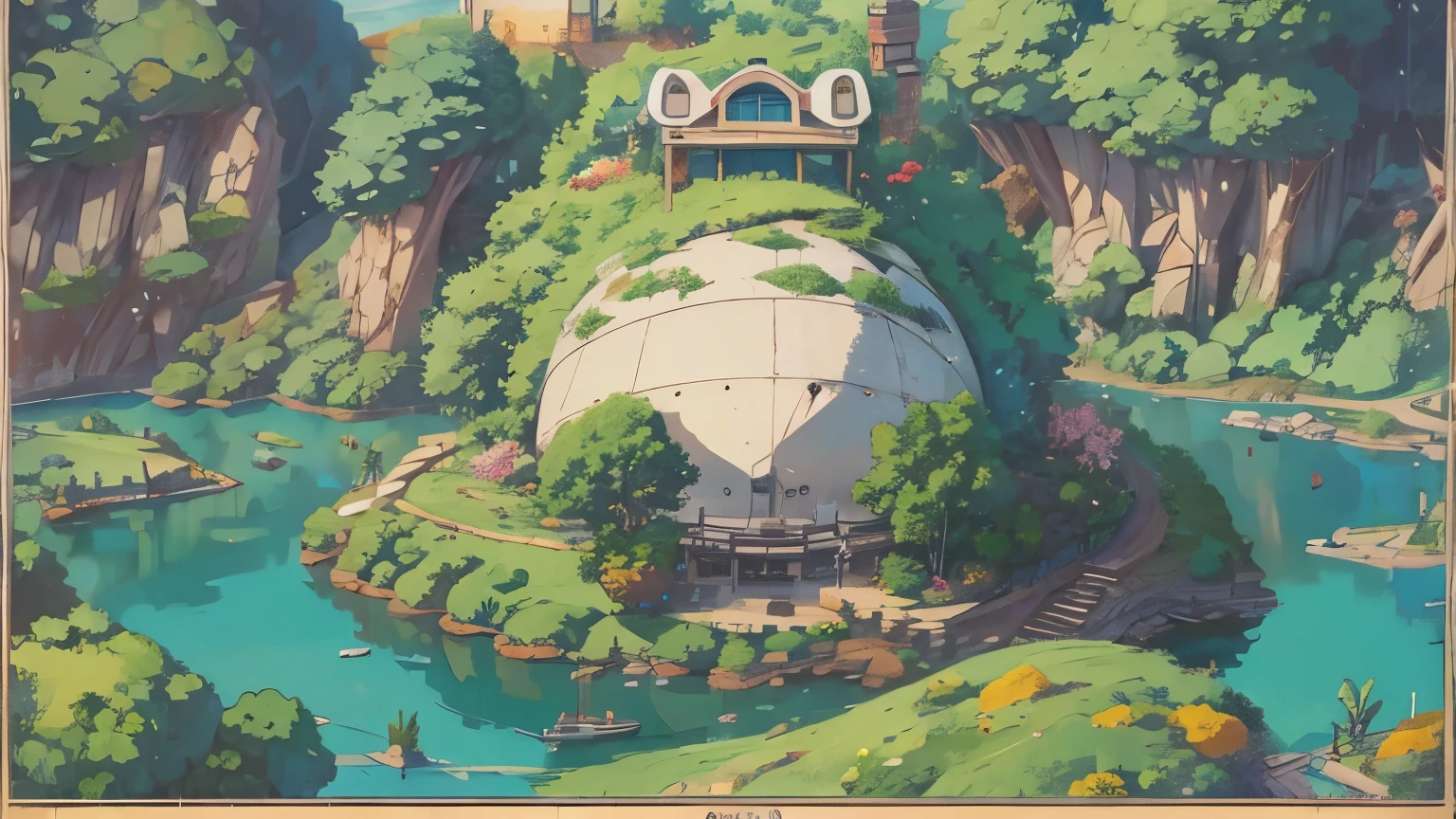 Studio Ghibli, LOFI music cover landscape