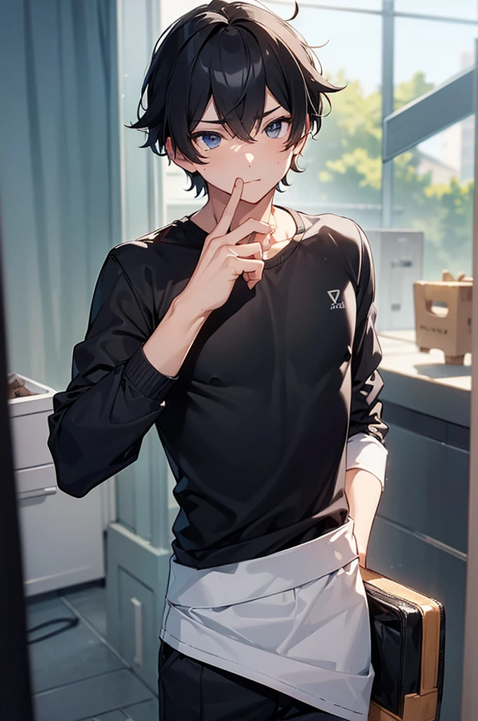 (cool:1.4),,Refreshing athletic man,Virginity,((boy:1.4)),((juvenile:1.4)),Handsome,male protagonist,My,charm,longing,Sense is high,Minors,Men's VTuber,V Game Commentator,Metaverse Player,Gap Moe,Appearance fraudster,(Boys resisting the forced boyish transformation:1.1),Neutered,Forced body transformation,thin limbs,Biological,Excellent detailed anatomy,Depth of written boundary,face,hand,eye,masterpiece,