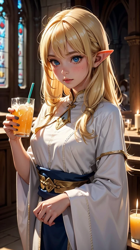 Blonde,Elf,Sisters,holy water,drink