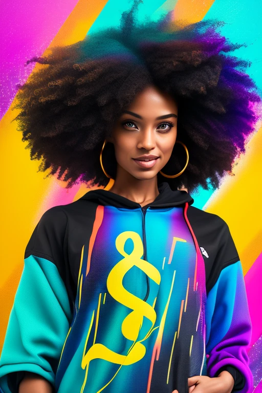 a background completely filled with scattered musical notes in various sizes and colors, beautiful girl in colorful image, dance hiphop dance crew waacking dance, punking, black medium hair, five fingers, baggy clothes, (best quality,4k,8k,highres,masterpiece:1.2),ultra-detailed,(realistic,photorealistic,photo-realistic:1.37),vivid colors,studio lighting,professional、ワックダンス、
