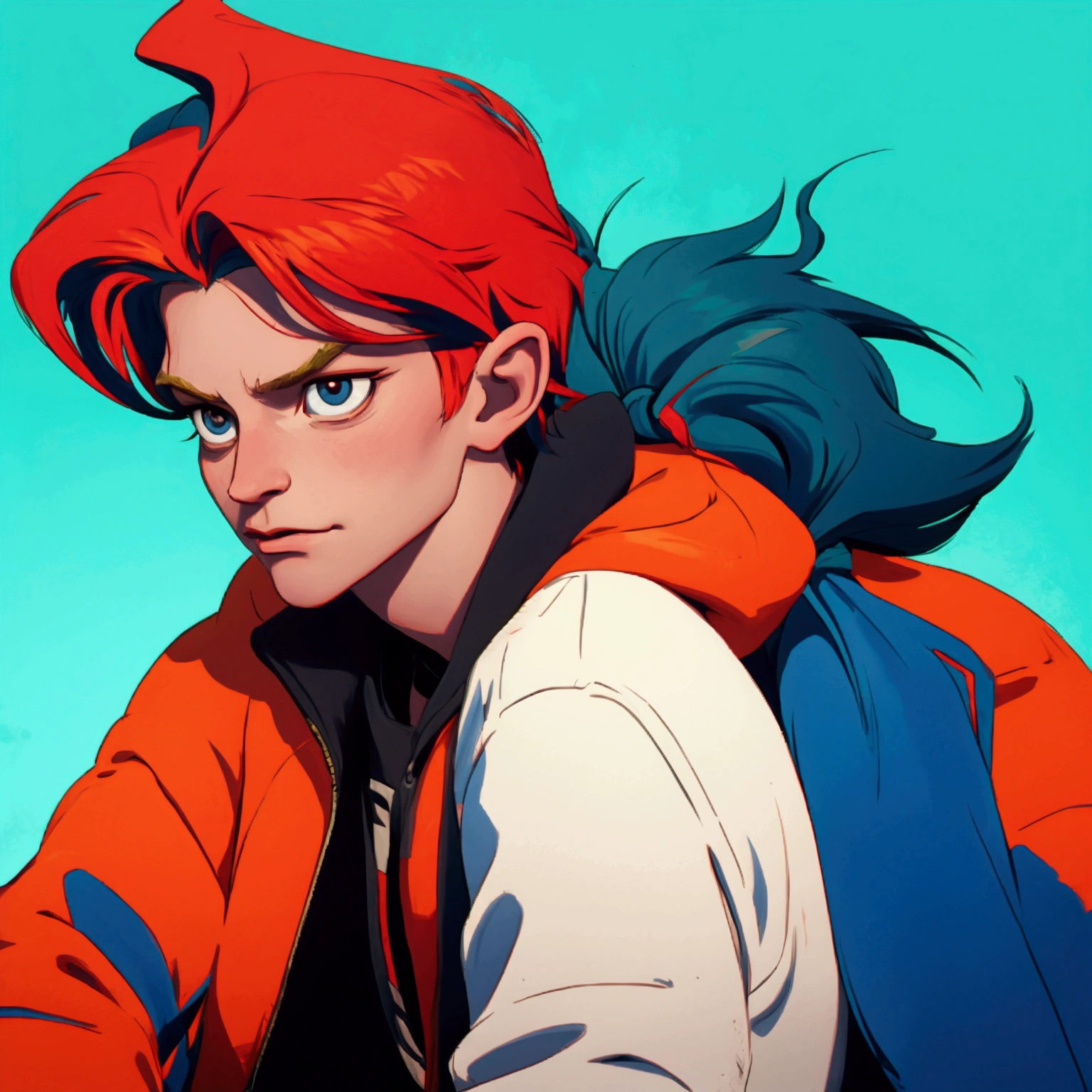 boy, long hair, Jamie Hewlett