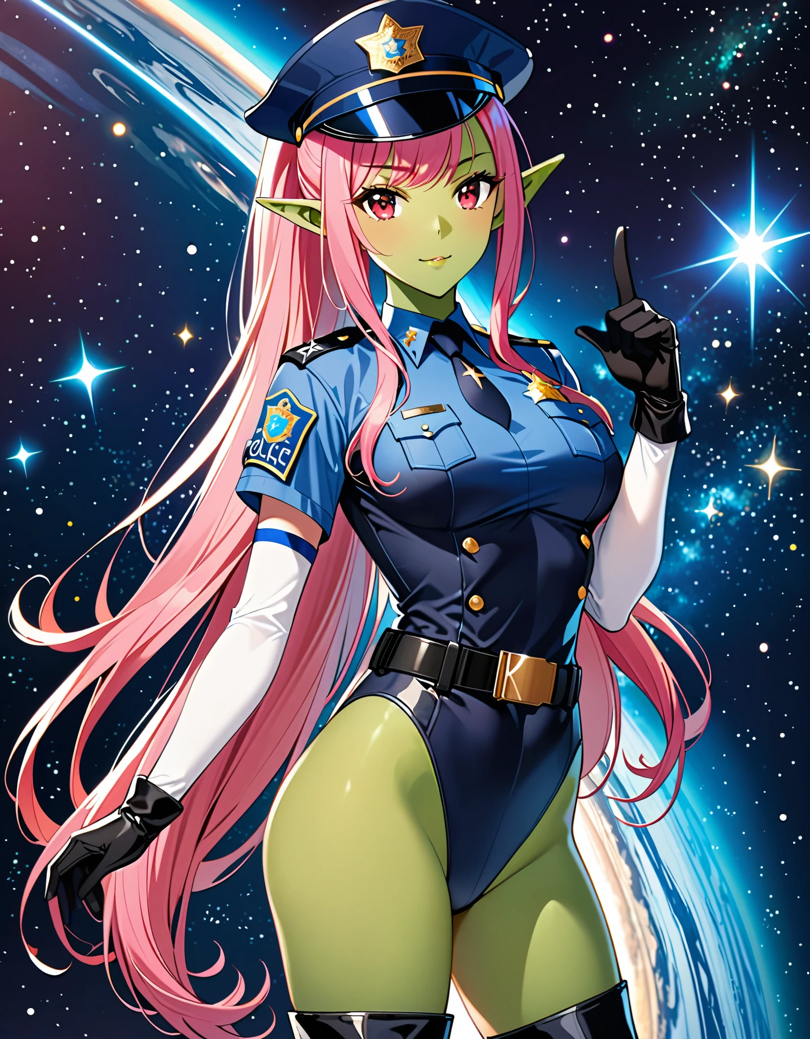 masterpiece, highly detailed, best quality, high quality, 1girl, (solo, solo focus), beautiful detailed eyes, beautiful detailed face, (perfect hands, complete fingers, black matching gloves), perfect anatomy, perfect proportions, detailed shadows, detailed light, (blue skintight bodysuit, (black leotard), thigh holster, thigh strap), (full blue pantyhose, skintight blue leggings, perfect fit), matching boots, full body, serious, full body costume design. hi-tech spy building, indoors.