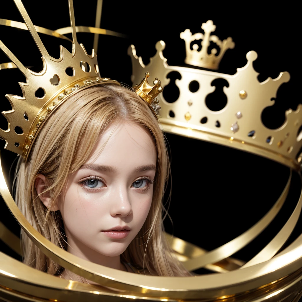 (gold Crown), (high qualiy), (Background transparent)