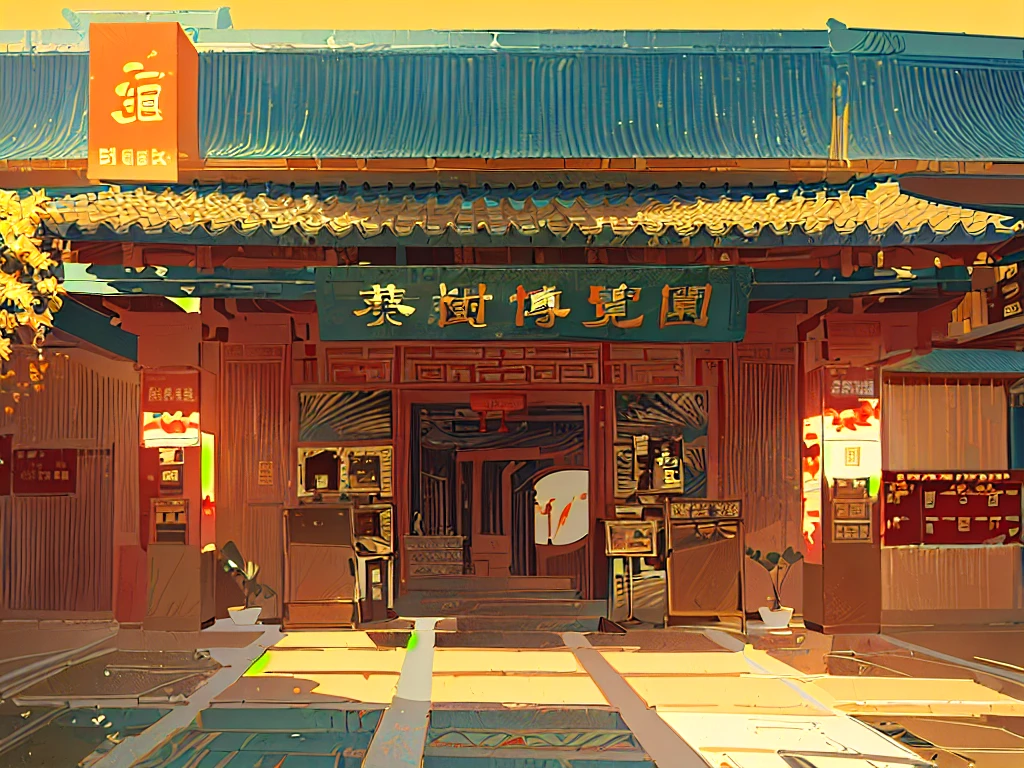 masterpiece, best quality, (Extremely detailed Chinese architectural wallpaper), (best quality), (Best Illustration), (Best shadow), Chinese trend illustration, Extreme details, High Definition。8k