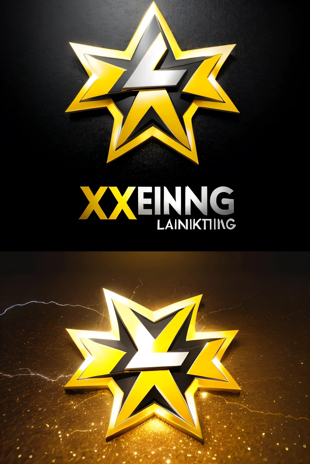 CREATE ME A YELLOW LIGHTNING LIGHTNING LOGO WITH THE NAME X1 FOR A MARKETING PRODUCT