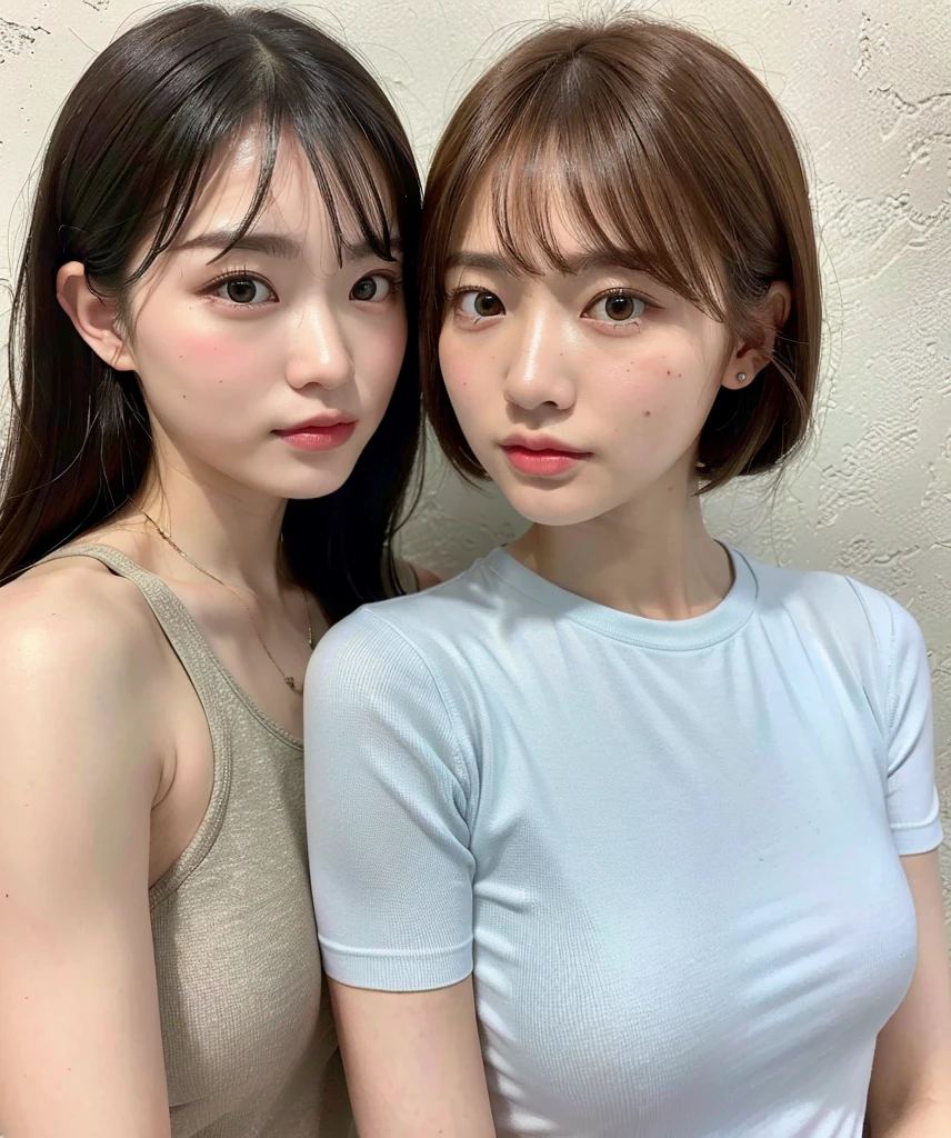 (masterpiece:1.3),(8k, wall paper,Realistic, RAW Photos, Best image quality: 1.4), (Random Hairstyles:1.2)、(Highly detailed face)、Attention to detail、double eyelid,(Sharp focus:1.2)、(((whole body:1.5))),((One Woman))、Beautiful woman:1. 4,20-year-old woman,Chest-length hair、Highest quality、masterpiece、Ultra-high resolution、(Realistic:1.4)、Realistic,super high quality、Symmetrical face、The face is very realistic、Photo level、8k最高画質はフル、Sebaceous reflex、The face is very realistic、Extremely realistic skin、Realistic light and shadow effects,Professional Lighting, Sleeveless shirt,Non-sleeved shirts,outside,Town