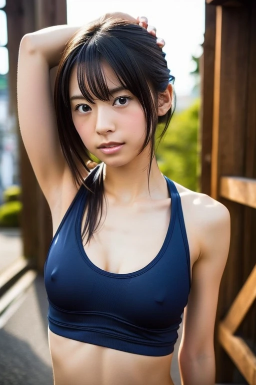 Japan people、Skinny athletic model、Flat Chest、30 years old、Masturbation、