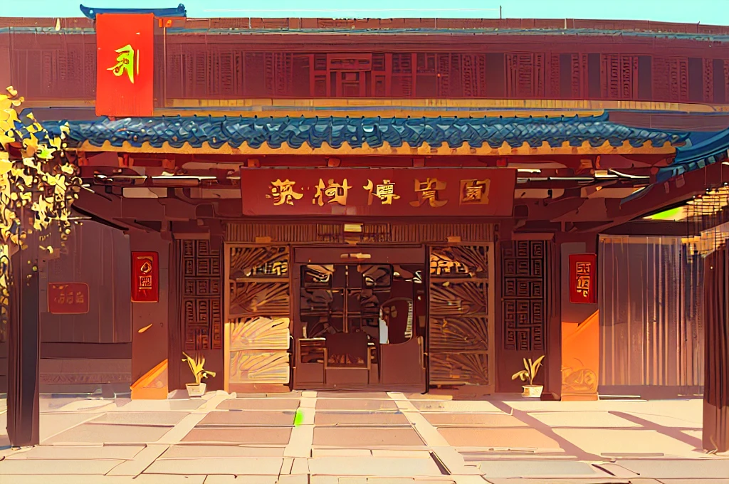 masterpiece, best quality, (Extremely detailed Chinese architectural wallpaper), (best quality), (Best Illustration), Chinese trend illustration, Extreme details, High Definition。8k