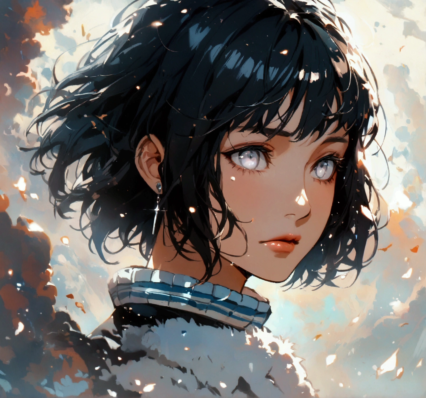 hinata hyuga, black hair, white eyes