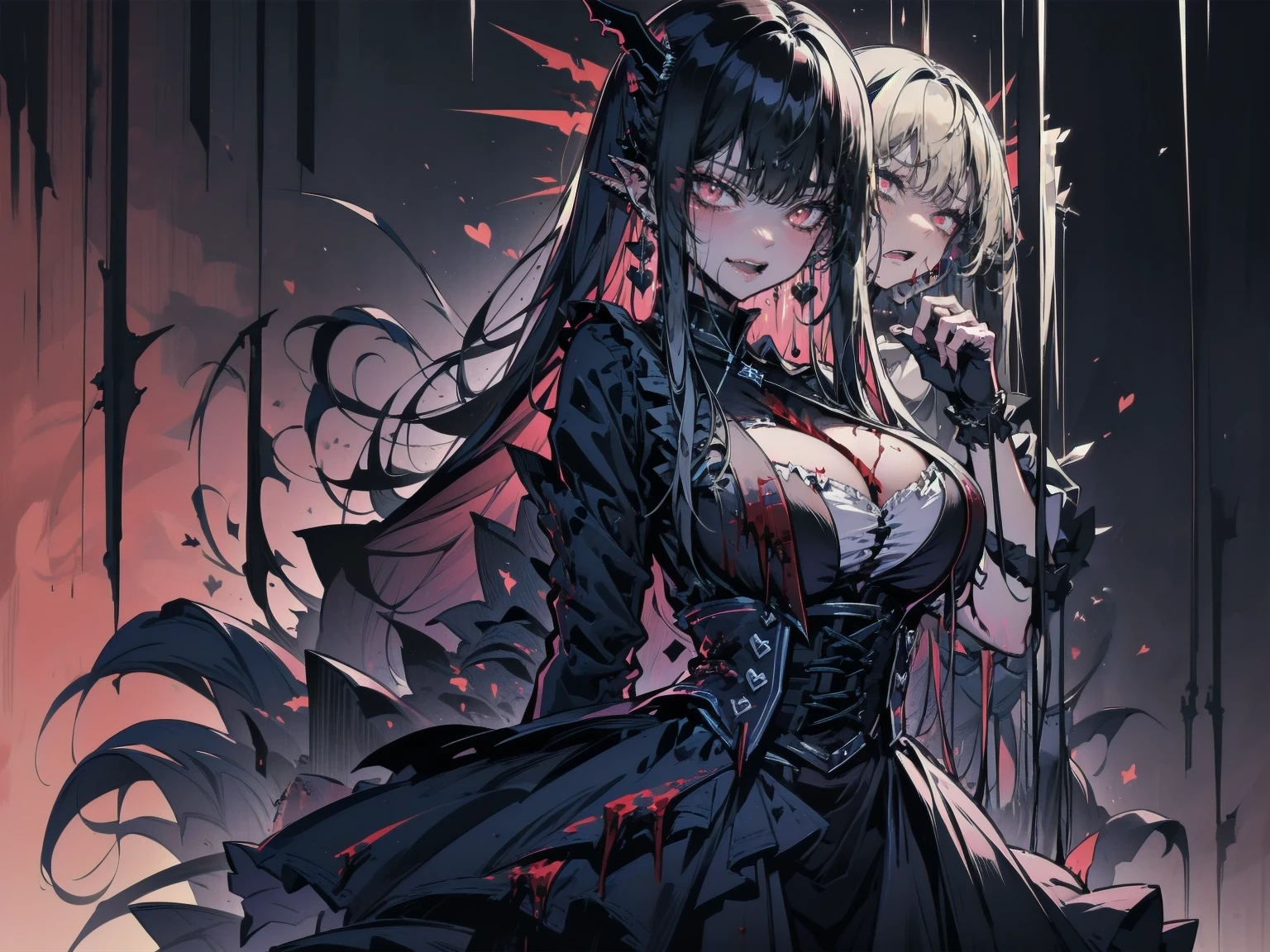 Delete and fit、Change facial expression to fear、Fearful expression、Bloody Face、