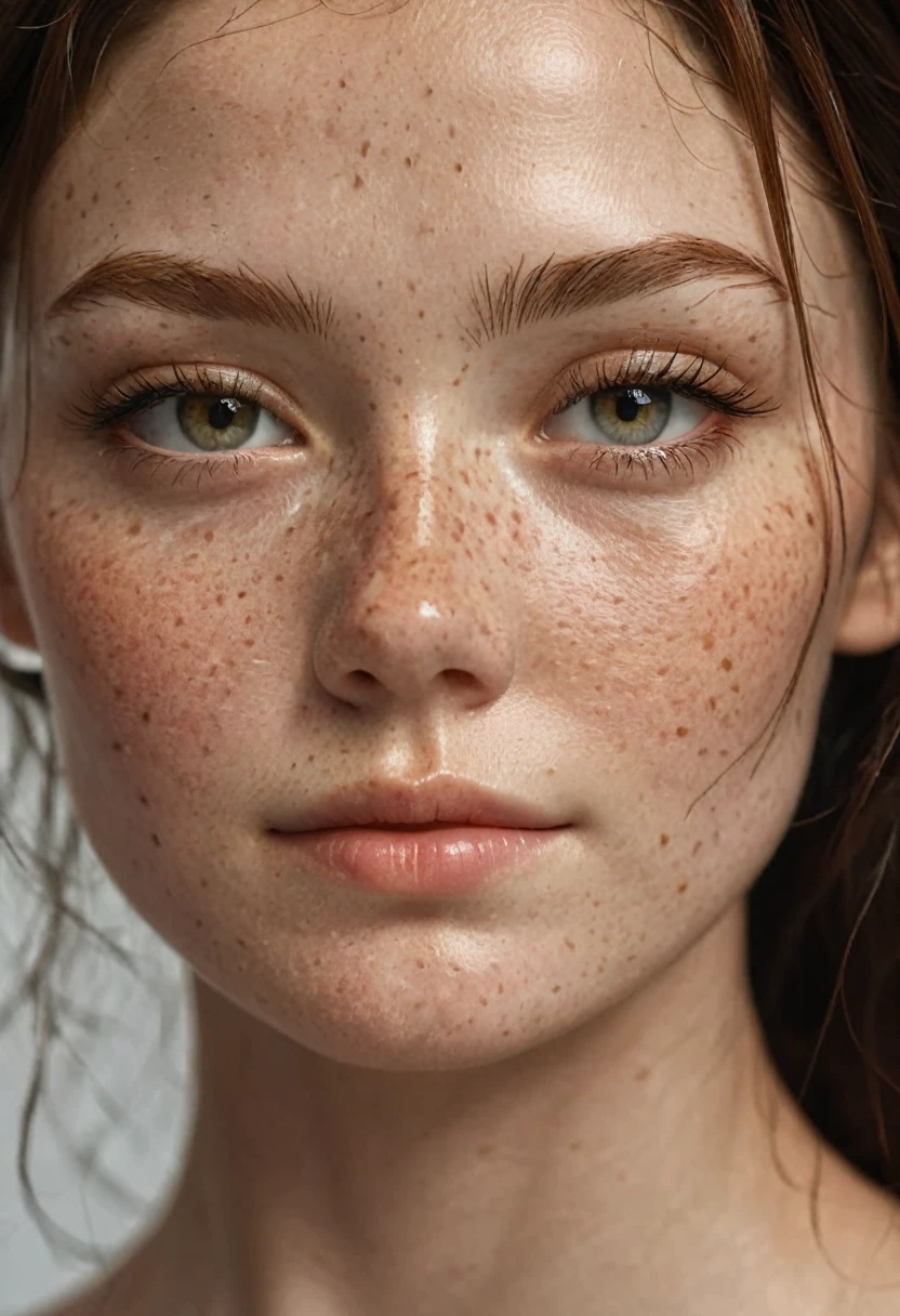 (Natural skin texture beauty:1.1), ((freckles)), top-quality、​masterpiece, hyper high resolution、(Photorealsitic:1.4)、Raw photo、女の子1人、shiny skin, baddie dress, perfect body, Dramatic Writing, Raw photo, masutepiece:1.3, 超A high resolution:1.0, Crisp focus:1.2, Beautiful woman with perfect figure:1.4, Slender Abs:1.2, perfect body:1.5, Highly detailed facial and skin texture, ((freekles)), detailed eyes, Double eyelids, Perfect face balance, Clean system, Smile, beautiful studio soft light, Rim Lights, vibrant detail, Hyper realistic, Detailed beautiful skin, Realistic skin, skimpydress, beautiful face, pretty woman, high solution face, soft texture, glory skin, glory face, crazy high resolution, oily skin, oily face