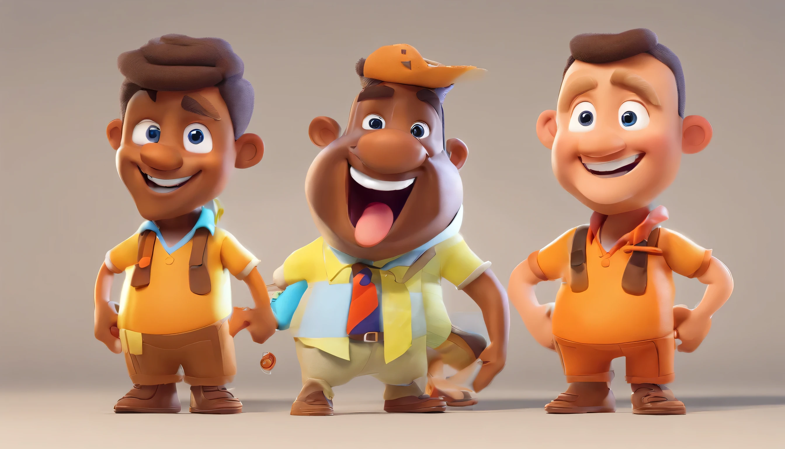 Smiling Man Illustration, insane smile, brown skin man with a giant grin, happily smiling at the camera, cheeky smile, he's smiling, very huge smile, smiling male, headshot profile picture, laughing huge smile, drawing in 3D Art style, C4D, pure white color background, Disney style, pixar style render illustration Super Detail, 8k