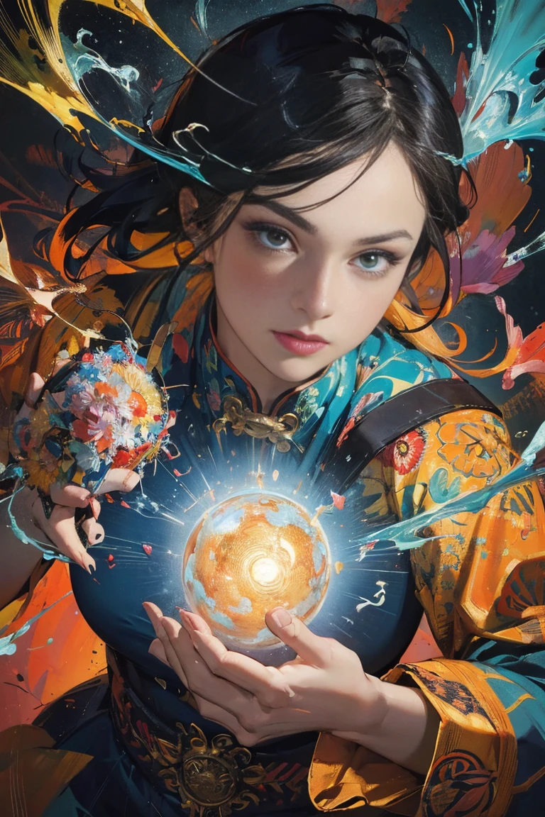 (masterpiece, top quality, best quality, official art, beautiful and aesthetic:1.2), light painting, dynamic streaks, vibrant colors,captivating patterns, creative experimentation, luminous trails,
1girl, mask, black hair,
global illumination, extreme detailed,(science fiction:1.3),colorful,highest detailed,cinematic light,(cowboy shot:1.2),(masterpiece), (best quality), (ultra-detailed), (best illustration), (best shadow), (absurdres), Female, 25 years old, looking at viewer, steam, light smile, Colorful Pop Art Woman with golden hair comic book style!!, The Art of Comic Styles, Robert Combus, Comic book realism, , with a vibrant Spark The glass is bursting It's full of dynamism (masterpiece, top-quality, Official art:1.2)Look at viewericro bikini, tiger and girl, Tiger painting}A flash of light runs, Colorful water levitation(2D:1.5), official art, unity 8k wallpaper, ultra detailed, beautiful and aesthetic, masterpiece, best quality, chinese style, (zentangle, mandala, tangle, entangle), ecstasy of flower, 1girl, extremely detailed, dynamic angle, cowboyshot, the most beautiful form of chaos, elegant, a brutalist designed, vivid colours, romanticism, by james jean, roby dwi antono, ross tran, francis bacon, michal mraz, adrian ghenie, petra cortright, gerhard richter, takato yamamoto, ashley wood, atmospheric