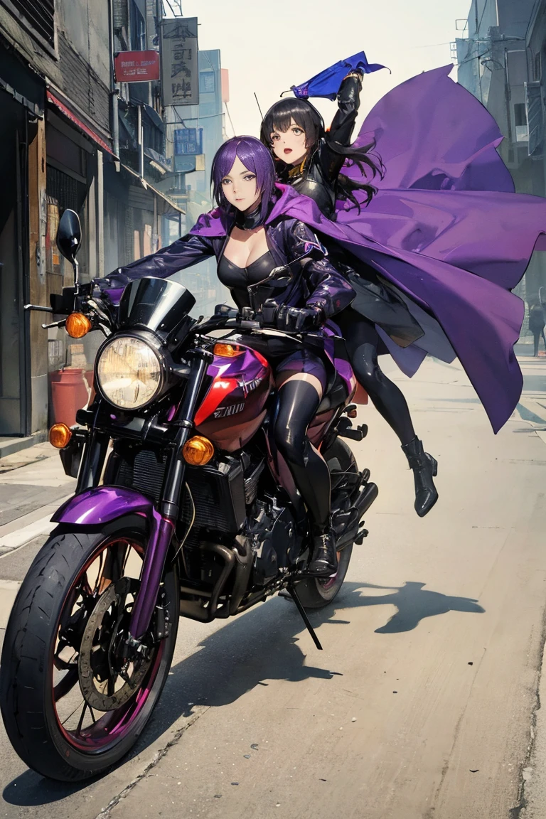 Anime girl riding an armored car, girls frontline style, from girls frontline, Fine details. girls' frontline, girls' frontline, girls frontline cg, infantry girl, Women's Last Tour, soldier girl, M4 Sopmod II Girls Frontline, anime maid ss military, girls frontline universe, Mechanized soldier girl, Majora、lieutenant colonel、Girls Moon、Start of battle!(masterpiece, top-quality, Official art:1.2)Look at viewericro bikini, tiger and girl, Tiger painting}A flash of light runs, Colorful water levitation(2D:1.5),Allalyn in shiny purple suit standing on the floor, latex shiny, wearing atsuko kudo latex outfit, wearing tight suit, smooth purple skin, Purple body, shiny metallic glossy skin, shiny plastic, futuristic glossy latex suit, shiny plastic armor, shiny glossy skin, tight full body suit, Wearing latex, shiny and metallic, Glowing purple, Glossy,Cloak, Skeleton exoskeletondrawing of a man riding a motorcycle on a city street, inspired by Otomo Katsuhiro, in style of katsuhiro otomo, by Otomo Katsuhiro, katsuhiro otomo style, yoji shinkawa and geof darrow, akira's motorcycle, by Hirohiko Araki, tsutomu nihei style, otomo, akira style illustration