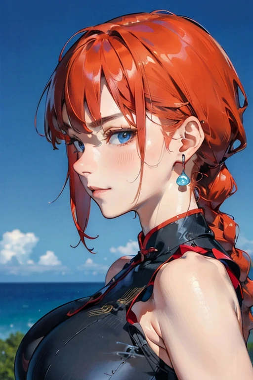 (8k, RAW photo, best quality, masterpiece:1.2), RanmaChan, RanmaRedShirt, red panty, turn back, show her butt ((masterpiece:1.4)), high quality, very_high_resolution, large_filesize, full color, heavy outline, clear outline, colorful, (beautiful detailed eyes), ((beautiful face:1.0)), ((boyish face:1.4)), 1 girl, (femaleranma), (red hair), short hair, (braided ponytail), ((bangs)), bumpy bangs, blue-gray eyes, big breasts, curvy, femaleranma, braided ponytail, (red chinese clothes), sleeveless, tangzhuang, black pants, cameltoe, standing, upper body, ((from front:1.4)), ((portrait:1.8)), ((face focus:1.4)), (angry), ((masterpiece)), high quality, very_high_resolution, large_filesize, full color, heavy outline, clear outline, colorful, (beautiful detailed eyes), (beautiful face:1.3), (boyish face:1.3), 1 girl, (femaleranma), (red hair), short hair, (braided ponytail), ((bangs)), bumpy bangs, blue-gray eyes, big breasts, curvy, black-wristbands, femaleranma, braided ponytail, chinese clothes, sleeveless, tangzhuang, black pants, cameltoe, standing, upper body, ((from side:1.4)), smile,((Masterpiece, Highest quality)), Detailed face, CharacterDesignSheet,full bodyesbian, perfectly proportions,Full of details, Multiple poses and expressions, Highly detailed, Depth, Many parts,Beautiful age girl,Suits,lacepantyhose,Light pink pupils,epic exquisite character art,Natural light 1girl,japanese text,Storyboard,comic,cross-section, uterus,(masterpiece, highres, high quality:1.2), cinematic lighting, detailed, colorful, NaomiSakamoto, 1girl, mature female, solo, sitting on low chair, covering breasts, looking at viewer, (blush, embarrassed:1.1), teeth, orange hair, long hair lipstick, purple eyes, jewelry, (mole under mouth:0.8), blue shirt, short sleeves, red pleated skirt, bikini bottom only, curvy, large breasts, thighs, indoors, classroom, day, sky,