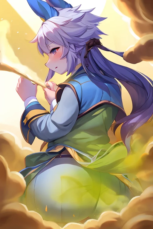 fart, 엉덩이에서 fart가 나옴