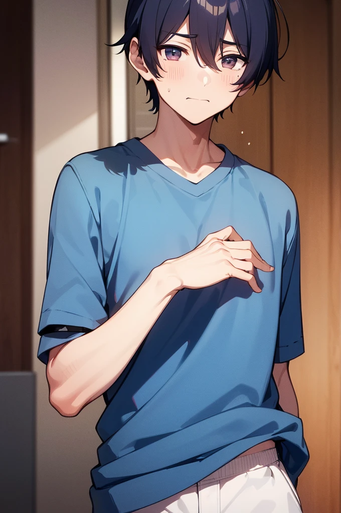 (cool:1.4),(cool:1.4),Refreshing athletic man,Virginity,((man:1.4)),((man:1.4)),Handsome,man主人公,Scream,why!?,My body!?,charm,longing,Sense is high,Minors,manVTuber,V Game Commentator,Metaverse Player,Gap Moe,Appearance fraudster,(It started suddenly街中での強制性別変化),(It started suddenly,Forced boyish transformation.必死に抵抗するman:1.4),Sudden castration only,Sexual incompleteness,My dick was confiscated,A boyish future for sure,Chosen by the Lord,thin limbs,Biological,Excellent detailed anatomy,Depth of written boundary,(face),(hand),eye,!?,Adjusting the casual clothing,Handsomeフォーカス,