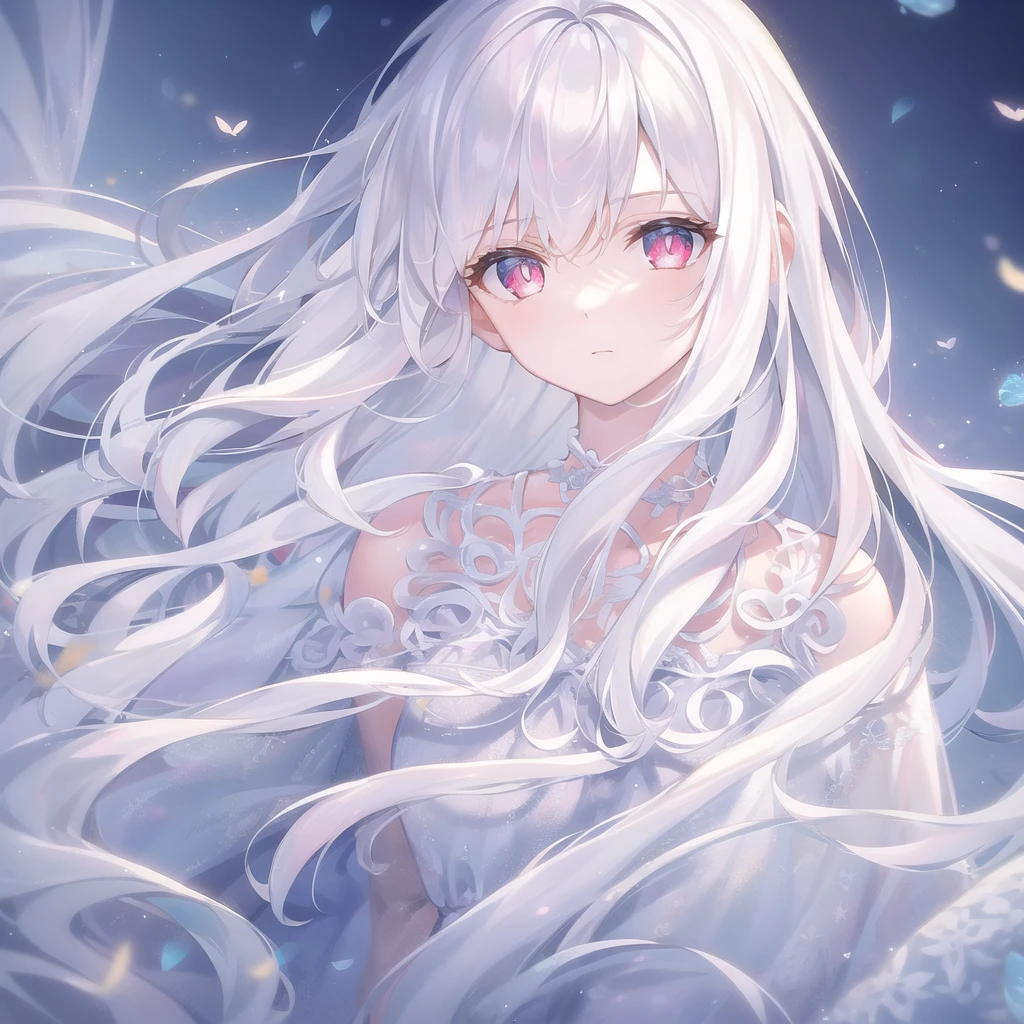 ((masterpiece, best quality))++, Detailed lighting+, Detailed hair+, Detail hand+ ,1 girl, Miss, Long hair, Crimson eyes, beautiful eyes, young white hair,,(Beautiful white hair:1.5),(Beautiful and delicate eyes), high resolution+,glass tint, Reflective eyes, {{angle}} , Very detailed wallpaper, The original, Air bangs,Extremely beautiful CG,Firefly,Nature,Wilderness