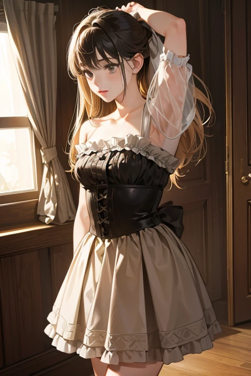 (Highest quality、 8k 、masterpiece、High resolution)、Edgar Degas、Dancer、Valley、whole body、15 year old girl、cute、Realistic、Realistic、Official Art、Detailed CG、