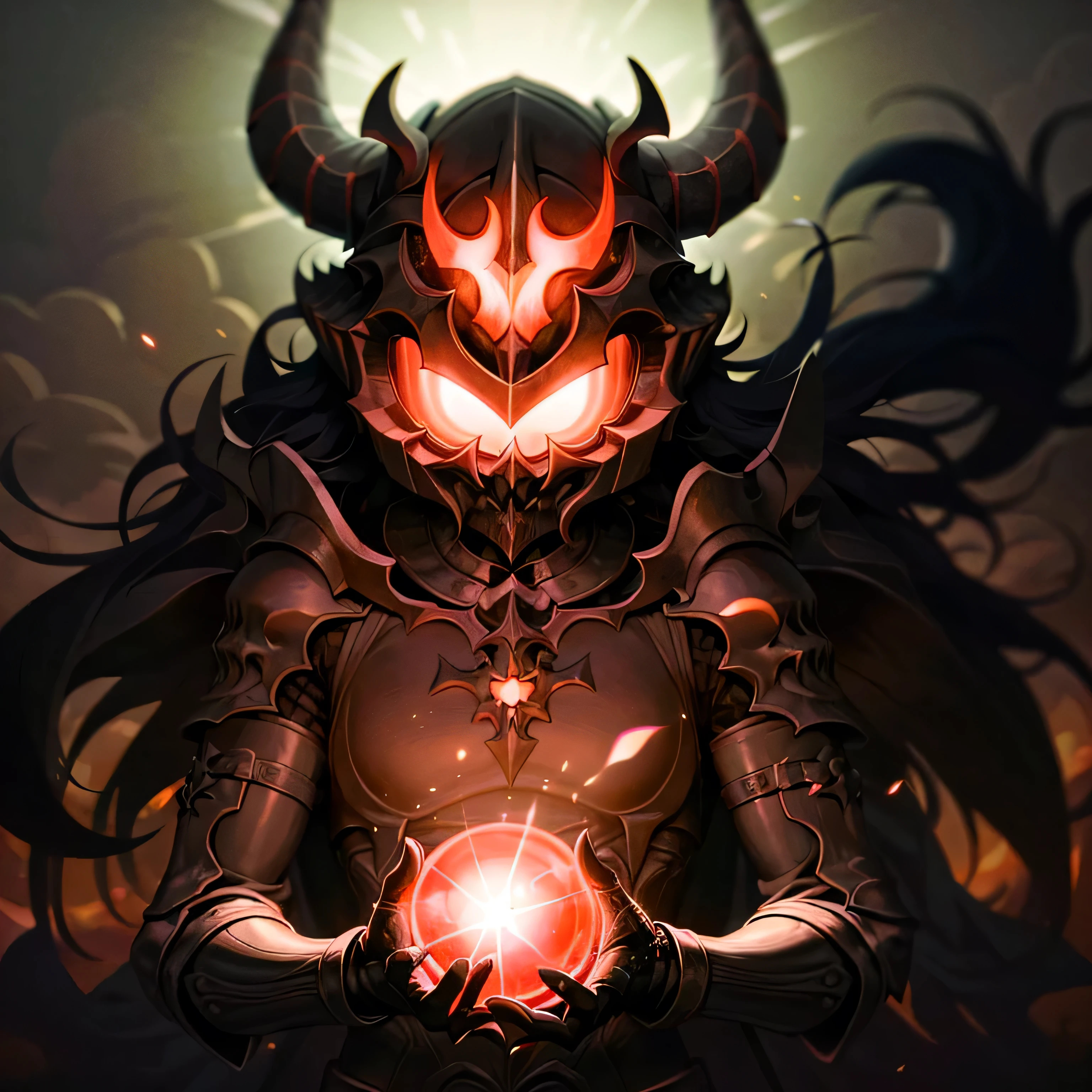 lovely, Slime, beach, glowing slime, in grass, afternoon, blue sky, sunlight, 9:07 AM. BREAK Black helmet, helmet with horns, red glowing.