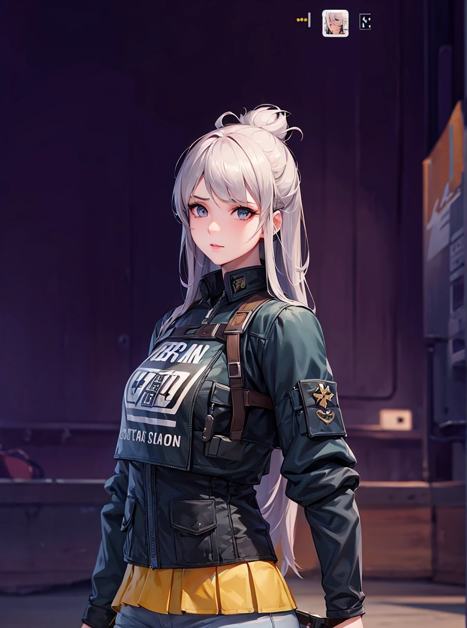 make the face of the female character in this free fire game beautiful, a little real, and white like an Asian girl