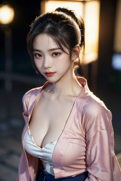 ((((Downn fancy yukata, ponytail, ))), (((walking sideways, festivals, in the city, at night, cleavage that boldly looks through the yukata, looking sideways, walking in parallel, angle from above))), (very dark lip gloss, pitch black lipstick, so many eyelashes, pitch black eyeshadow), 8k, RAW photos, highest quality, high resolution: 1.1, hyper-realistic: 1.4, Realistic, super detail, photorealistic: 1.3, absurdity, masterpiece, urzan-6500-v1.1:0.33, beautiful_mistake-6500:0.66, pureerosface_v1:0.33, raw photo: 1.2, open mouth, soft light, cinema light, film grain, whole body, depth of field,, blurred background, eye focus, young, 85mm lens, f/1.4, professional lighting, portrait, photon mapping, radiosity, physically based rendering, transparency, Japan girls, sexual arousal: 1.5, realistic face, realistic body, realistic skin, clean: 1.8, teary bogs, watery eyes, raised eyebrows, good style, camel toes, smile, charming smile, fluffy clothes, beautiful collarbones, Beautiful buttocks